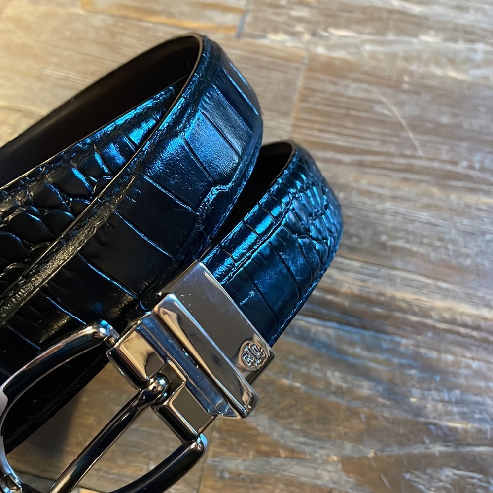 Lauren Ralph Lauren Reptile Skin Reversable Belt🖤
